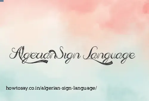 Algerian Sign Language