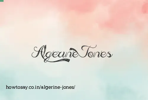 Algerine Jones