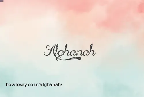 Alghanah
