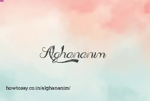 Alghananim