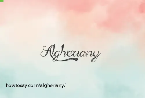 Algheriany