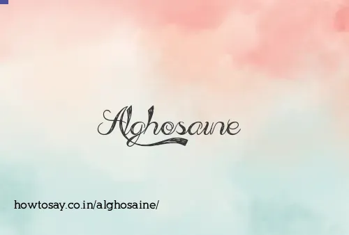 Alghosaine