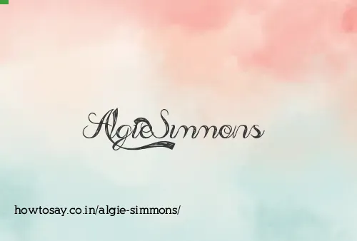 Algie Simmons