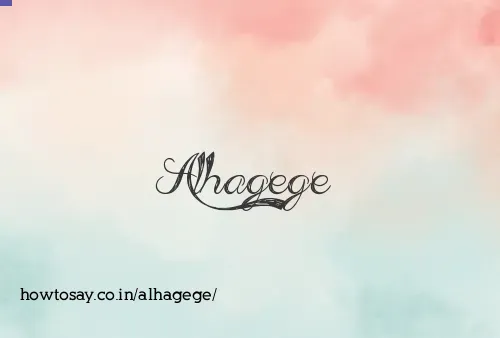Alhagege