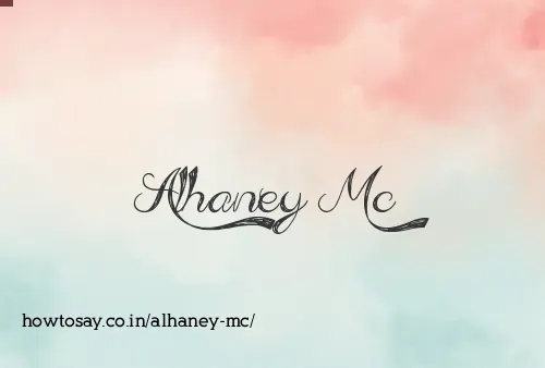 Alhaney Mc