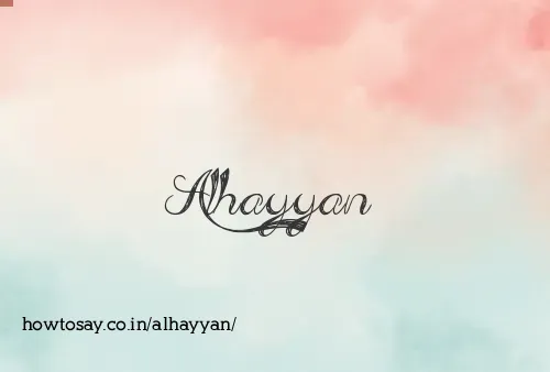 Alhayyan