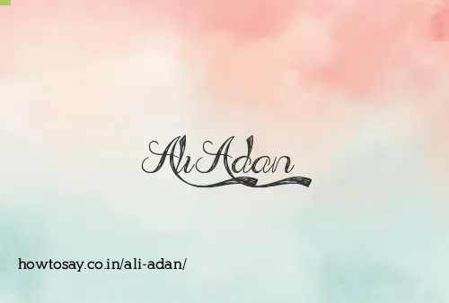 Ali Adan