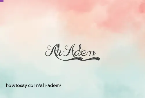 Ali Adem