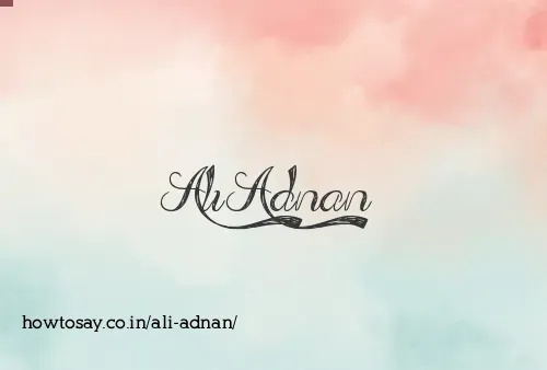 Ali Adnan