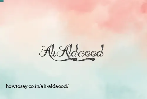 Ali Aldaood