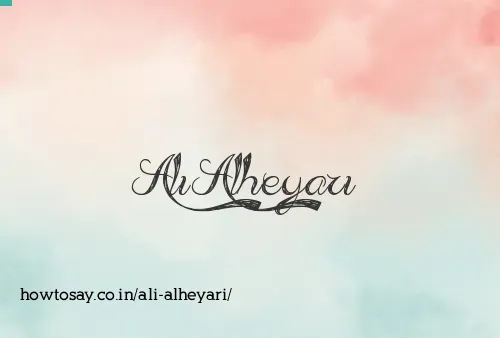 Ali Alheyari