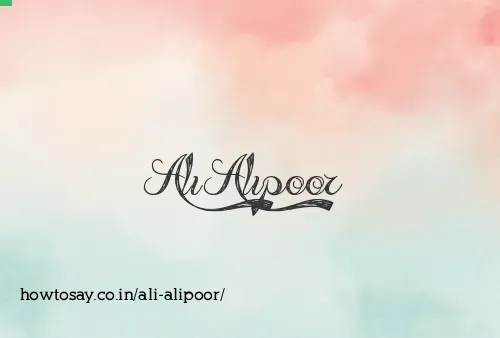 Ali Alipoor