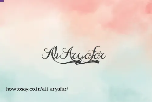 Ali Aryafar