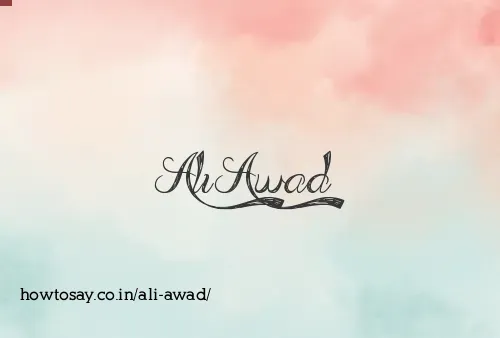 Ali Awad