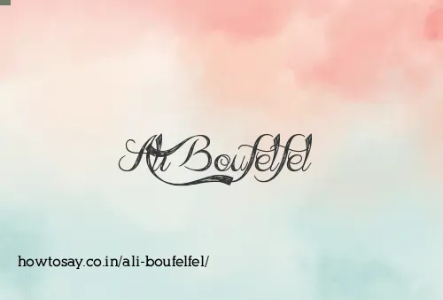 Ali Boufelfel