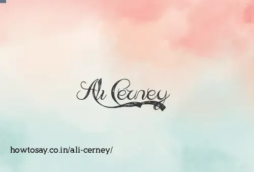Ali Cerney