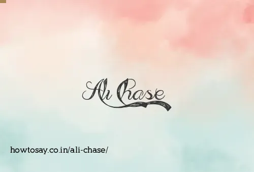 Ali Chase