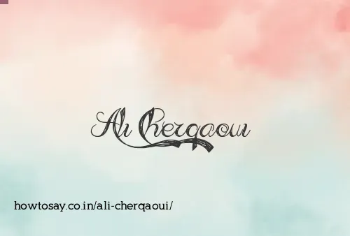 Ali Cherqaoui