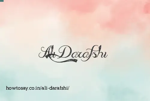 Ali Darafshi