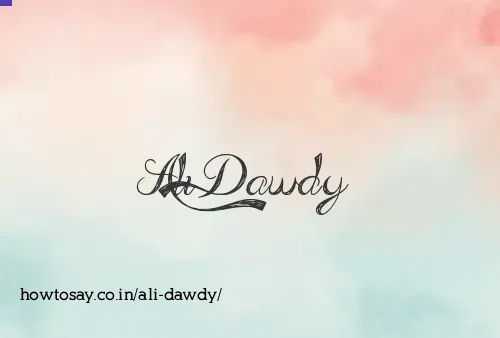 Ali Dawdy