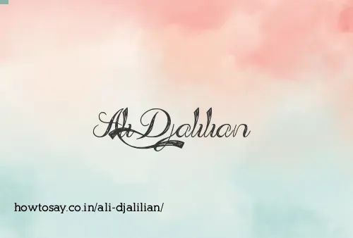 Ali Djalilian