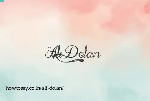 Ali Dolan