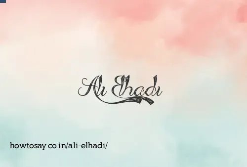 Ali Elhadi