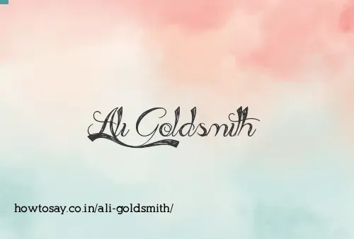 Ali Goldsmith