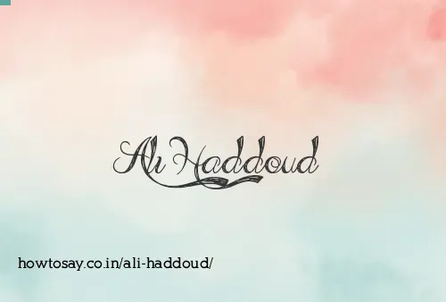 Ali Haddoud