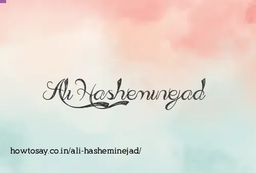 Ali Hasheminejad