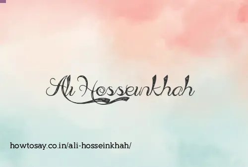 Ali Hosseinkhah
