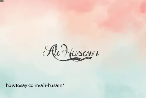 Ali Husain