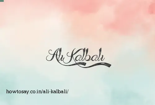Ali Kalbali