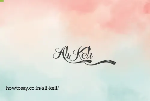 Ali Keli