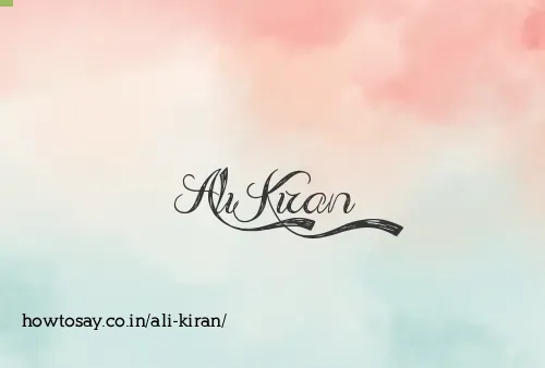 Ali Kiran
