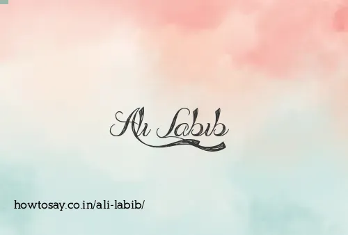 Ali Labib