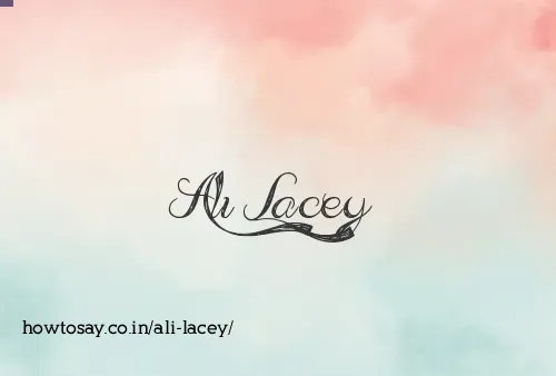 Ali Lacey