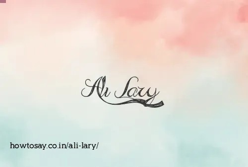 Ali Lary