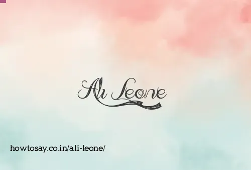 Ali Leone