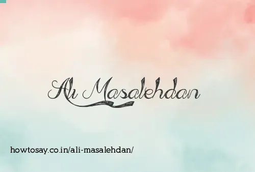 Ali Masalehdan