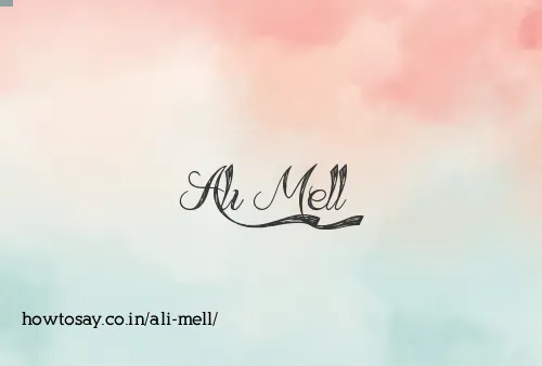 Ali Mell