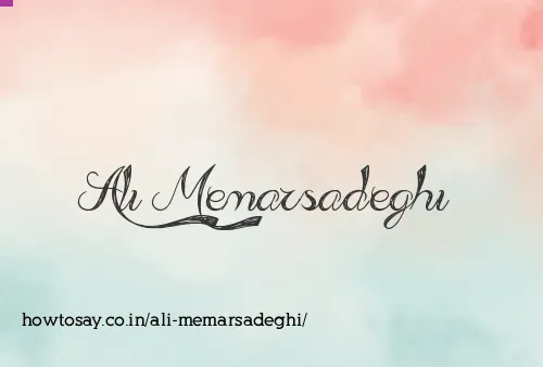 Ali Memarsadeghi