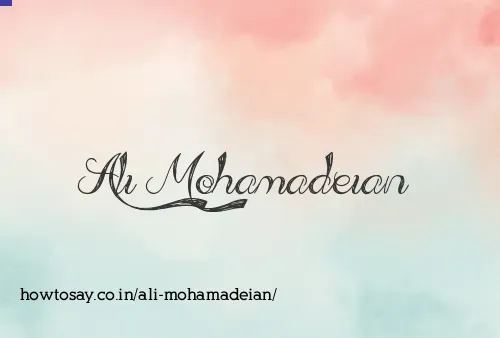 Ali Mohamadeian