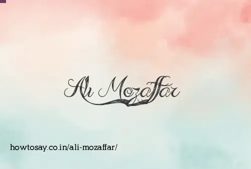 Ali Mozaffar