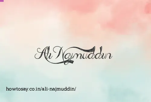 Ali Najmuddin