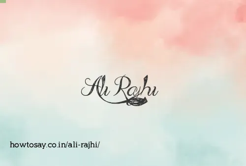 Ali Rajhi