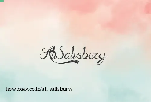 Ali Salisbury