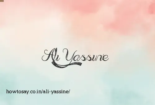 Ali Yassine
