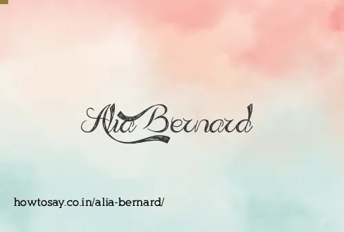Alia Bernard