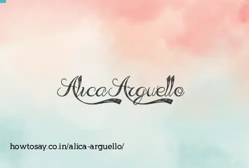 Alica Arguello